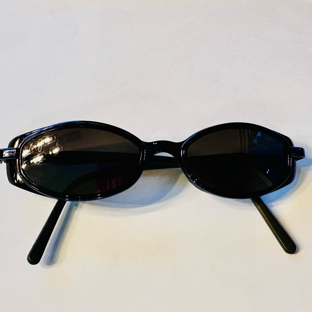 Maui Jim Black Oval Sunglasses